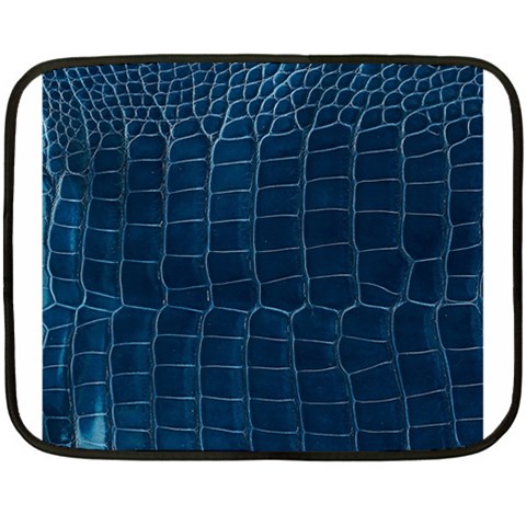 Leather Look & Skins Blue Silverback Mini Fleece Blanket(Two Sides) from ArtsNow.com 35 x27  Blanket Front