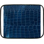 Leather Look & Skins Blue Silverback Mini Fleece Blanket(Two Sides)