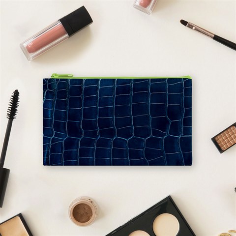 Leather Look & Skins Blue Silverback Cosmetic Bag (Small) from ArtsNow.com Front