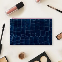 Leather Look & Skins Blue Silverback Cosmetic Bag (Medium) from ArtsNow.com Front