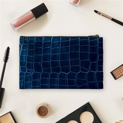 Leather Look & Skins Blue Silverback Cosmetic Bag (Medium) from ArtsNow.com Back