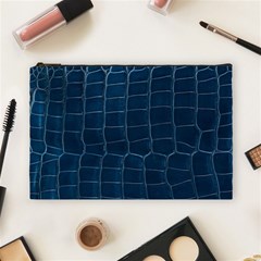 Leather Look & Skins Blue Silverback Cosmetic Bag (Large) from ArtsNow.com Front