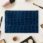 Leather Look & Skins Blue Silverback Cosmetic Bag (Large)