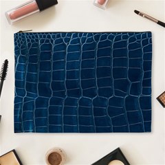 Leather Look & Skins Blue Silverback Cosmetic Bag (XL) from ArtsNow.com Front