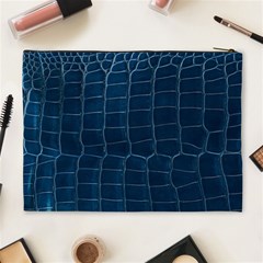Leather Look & Skins Blue Silverback Cosmetic Bag (XL) from ArtsNow.com Back