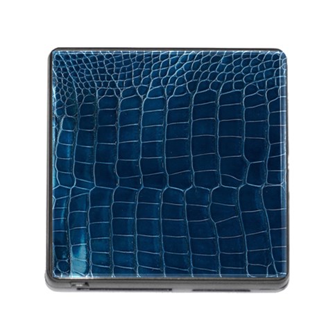 Leather Look & Skins Blue Silverback Memory Card Reader with Storage (Square) from ArtsNow.com Front