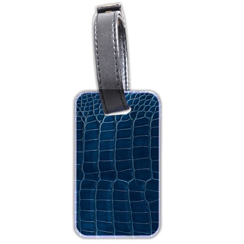 Leather Look & Skins Blue Silverback Luggage Tag (two sides) from ArtsNow.com Front