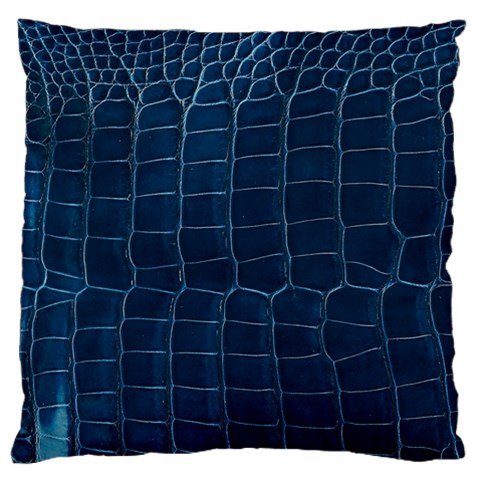 Leather Look & Skins Blue Silverback Large Cushion Case (Two Sides) from ArtsNow.com Front