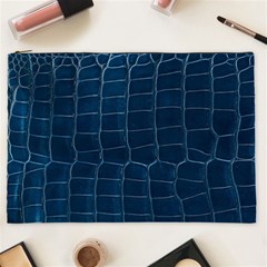 Leather Look & Skins Blue Silverback Cosmetic Bag (XXL) from ArtsNow.com Front