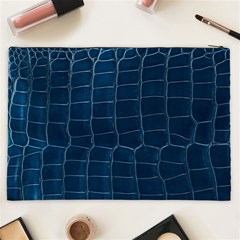 Leather Look & Skins Blue Silverback Cosmetic Bag (XXL) from ArtsNow.com Back