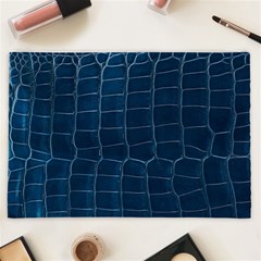 Leather Look & Skins Blue Silverback Cosmetic Bag (XXL) from ArtsNow.com Back