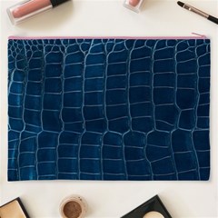 Leather Look & Skins Blue Silverback Cosmetic Bag (XXXL) from ArtsNow.com Back