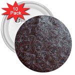Leather Look & Skins Black And Brown Floral 3  Button (10 pack)