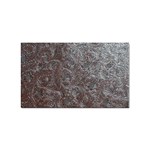 Leather Look & Skins Black And Brown Floral Sticker Rectangular (10 pack)