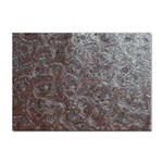 Leather Look & Skins Black And Brown Floral Sticker A4 (10 pack)