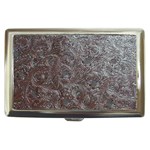 Leather Look & Skins Black And Brown Floral Cigarette Money Case