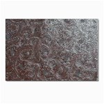 Leather Look & Skins Black And Brown Floral Postcard 4  x 6 