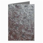 Leather Look & Skins Black And Brown Floral Greeting Card
