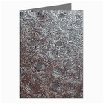 Leather Look & Skins Black And Brown Floral Greeting Cards (Pkg of 8)
