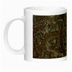 Leather Look & Skins Black And Brown Floral Night Luminous Mug