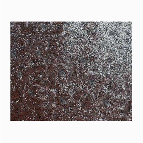 Leather Look & Skins Black And Brown Floral Glasses Cloth (Small) from ArtsNow.com Front