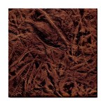 Leather Look & Skins Bark Brown Tile Coaster