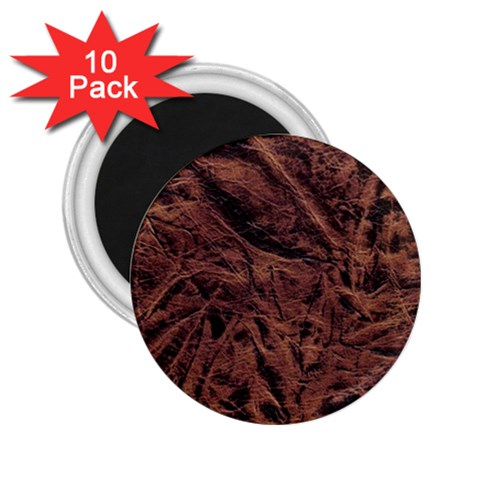 Leather Look & Skins Bark Brown 2.25  Magnet (10 pack) from ArtsNow.com Front
