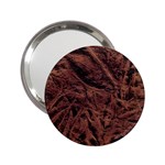Leather Look & Skins Bark Brown 2.25  Handbag Mirror