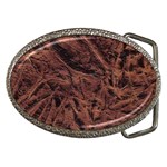 Leather Look & Skins Bark Brown Belt Buckle