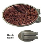 Leather Look & Skins Bark Brown Money Clip (Oval)