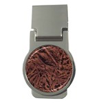 Leather Look & Skins Bark Brown Money Clip (Round)