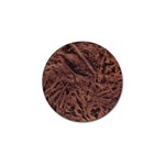 Leather Look & Skins Bark Brown Golf Ball Marker