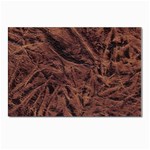 Leather Look & Skins Bark Brown Postcard 4  x 6 