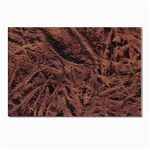 Leather Look & Skins Bark Brown Postcard 5  x 7 