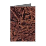 Leather Look & Skins Bark Brown Mini Greeting Card