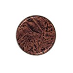Leather Look & Skins Bark Brown Hat Clip Ball Marker