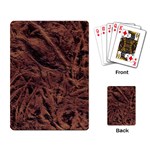 Leather Look & Skins Bark Brown Playing Cards Single Design