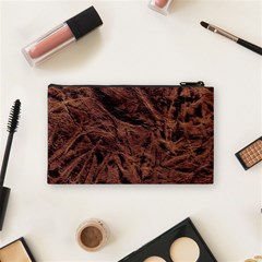Leather Look & Skins Bark Brown Cosmetic Bag (Small) from ArtsNow.com Back