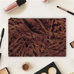 Leather Look & Skins Bark Brown Cosmetic Bag (Large)