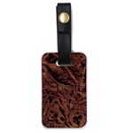 Leather Look & Skins Bark Brown Luggage Tag (one side)