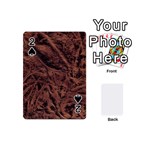 Leather Look & Skins Bark Brown Playing Cards 54 (Mini)