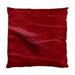 Leather Look & Skins Absolute Red Cushion Case (Two Sides)