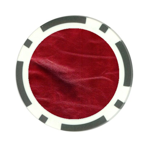 Leather Look & Skins Absolute Red Poker Chip Card Guard (10 pack) from ArtsNow.com Front