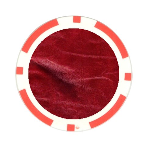 Leather Look & Skins Absolute Red Poker Chip Card Guard (10 pack) from ArtsNow.com Front