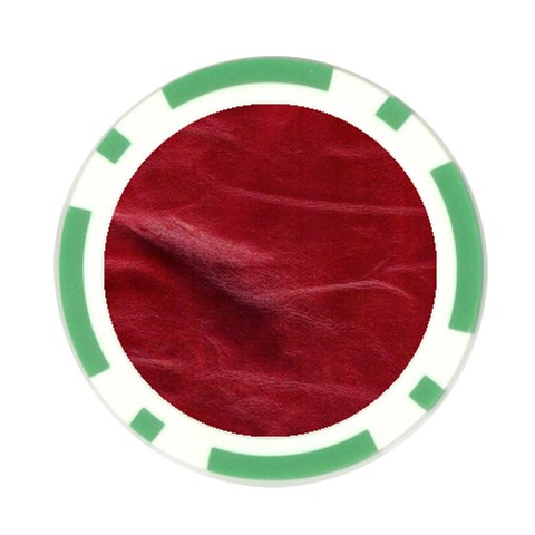 Leather Look & Skins Absolute Red Poker Chip Card Guard (10 pack) from ArtsNow.com Front