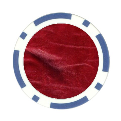 Leather Look & Skins Absolute Red Poker Chip Card Guard (10 pack) from ArtsNow.com Front