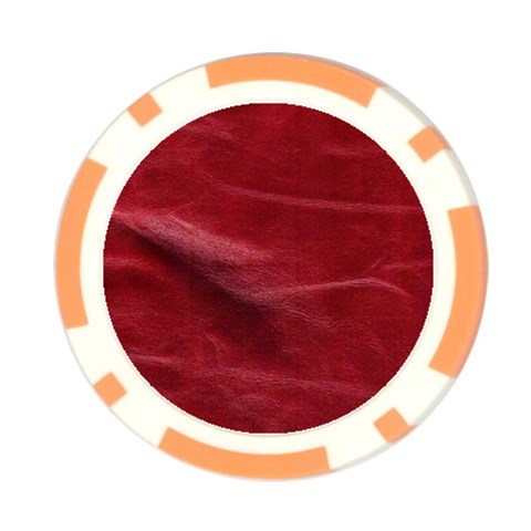 Leather Look & Skins Absolute Red Poker Chip Card Guard (10 pack) from ArtsNow.com Front