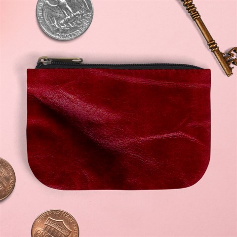 Leather Look & Skins Absolute Red Mini Coin Purse from ArtsNow.com Front