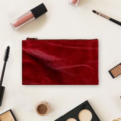 Leather Look & Skins Absolute Red Cosmetic Bag (Small) from ArtsNow.com Front