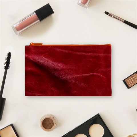 Leather Look & Skins Absolute Red Cosmetic Bag (Small) from ArtsNow.com Front
